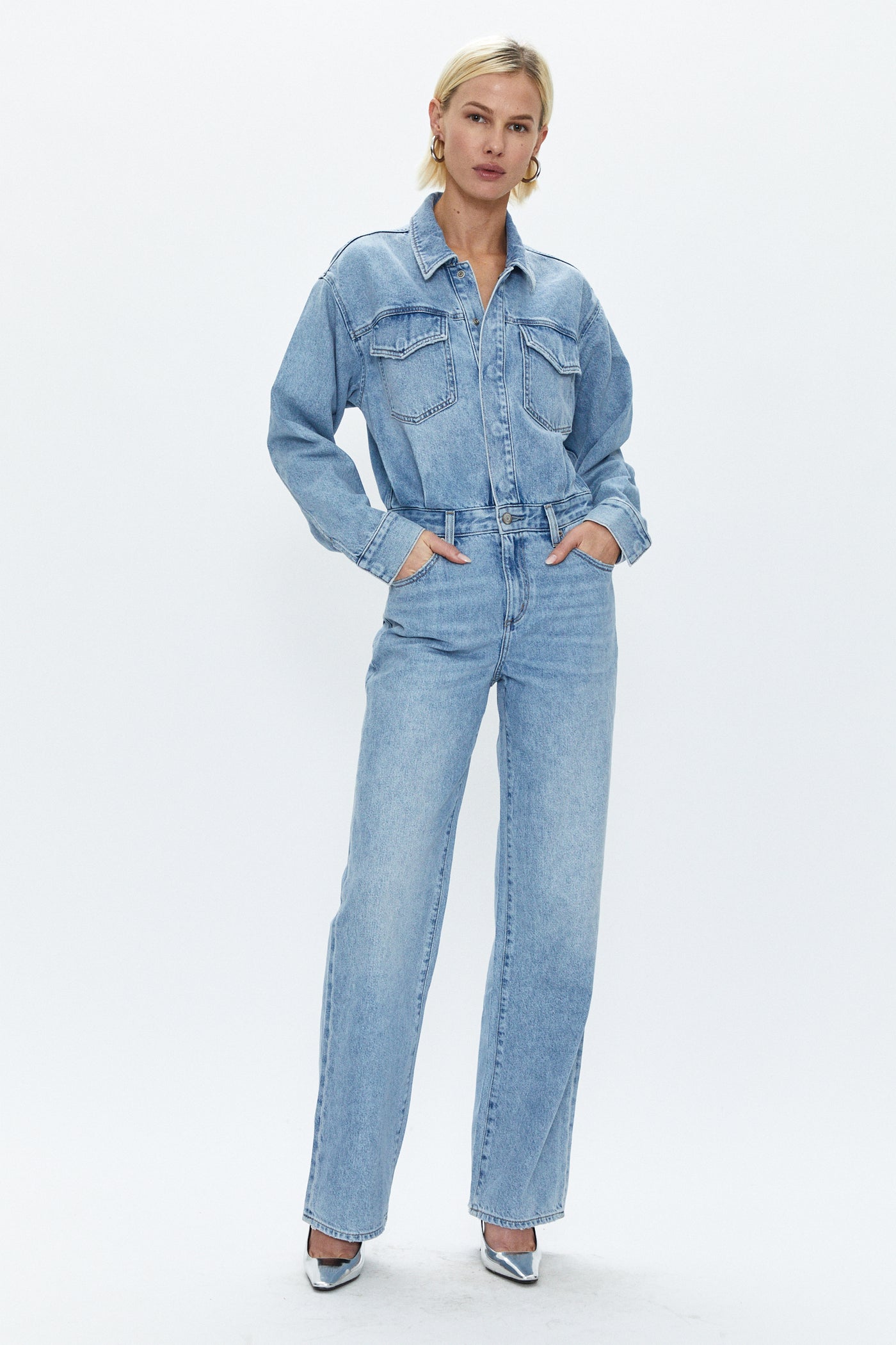 Nikkie Long Sleeve Jumpsuit - Savoy – Pistola Denim