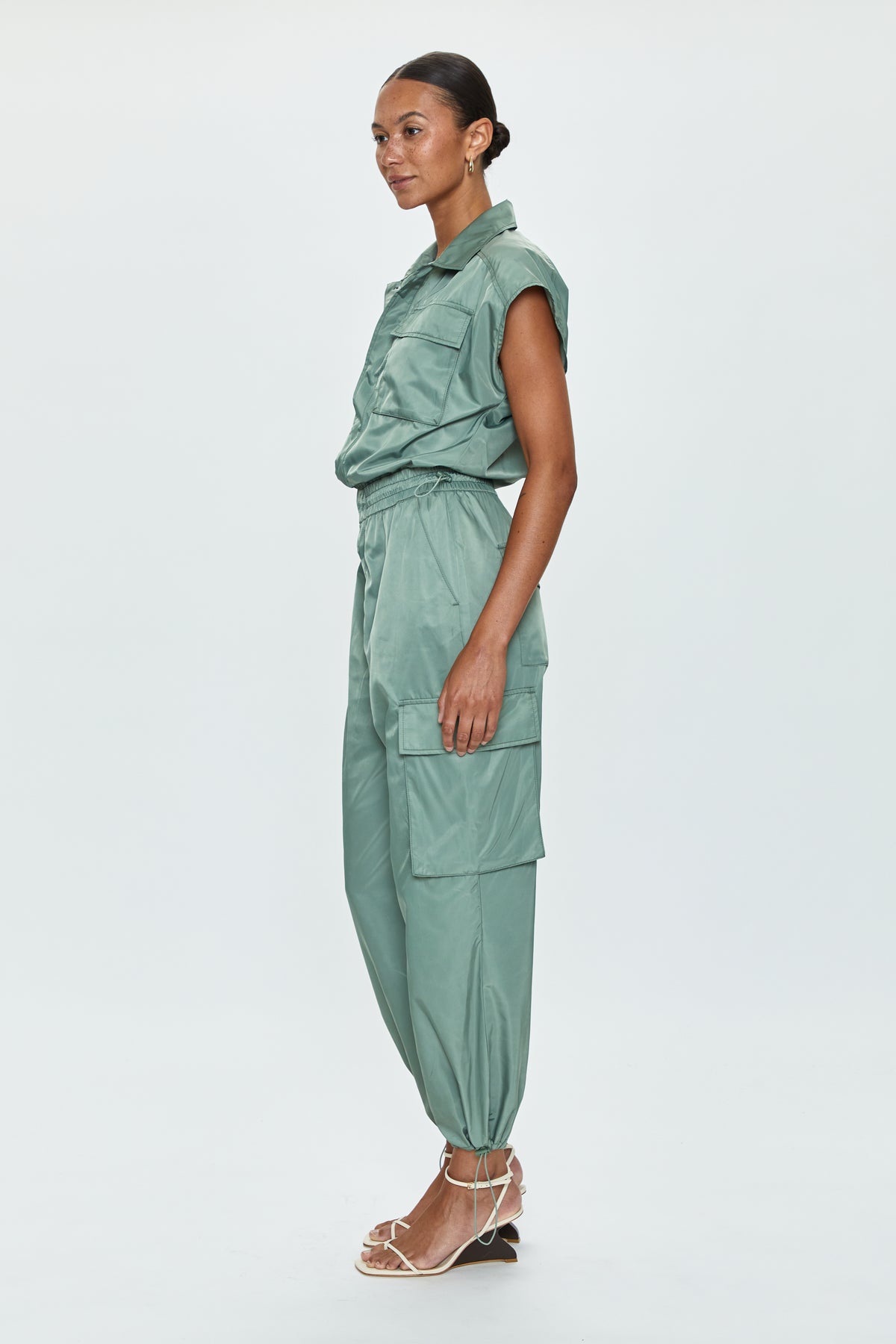 Jade Cargo Jumpsuit - Bluff