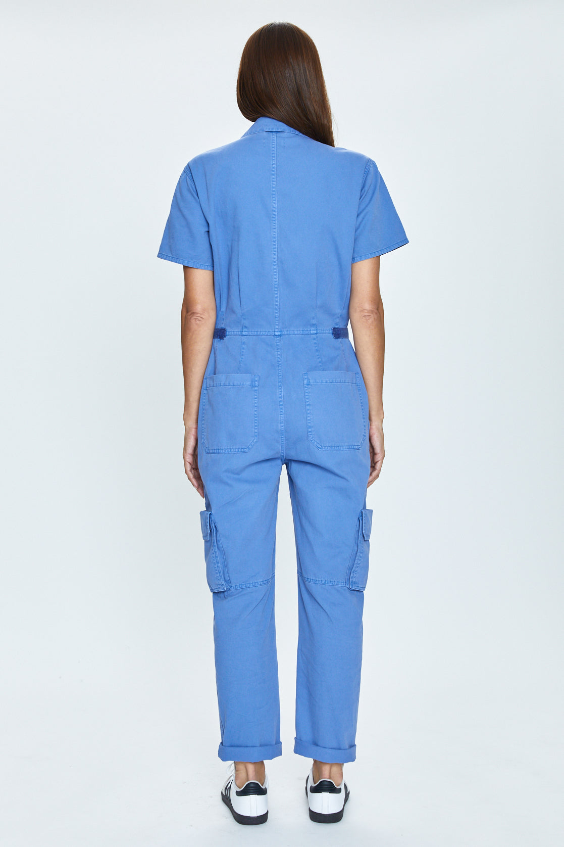 Grover Cargo Jumpsuit - Ocean Blue