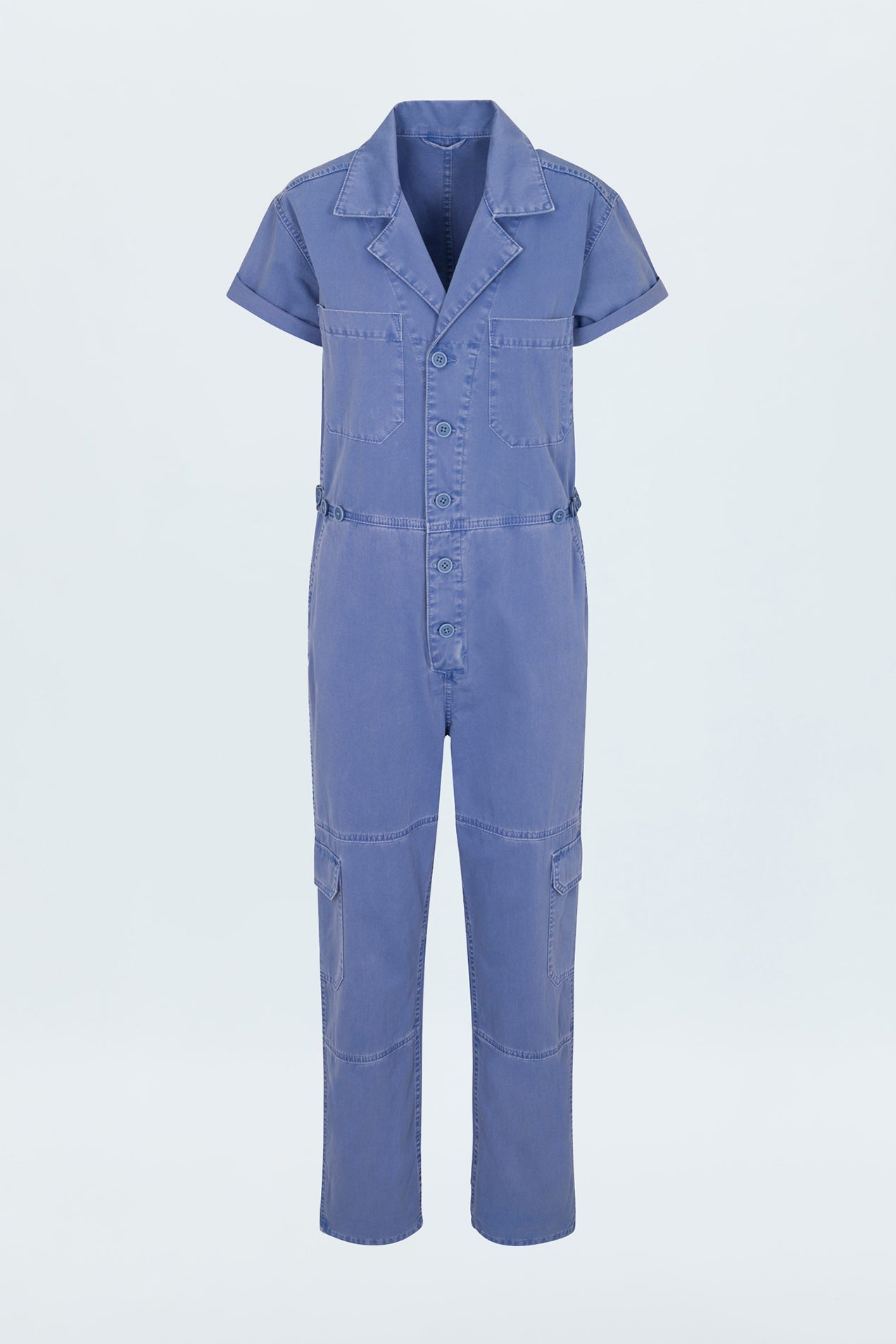 Grover Cargo Jumpsuit - Ocean Blue