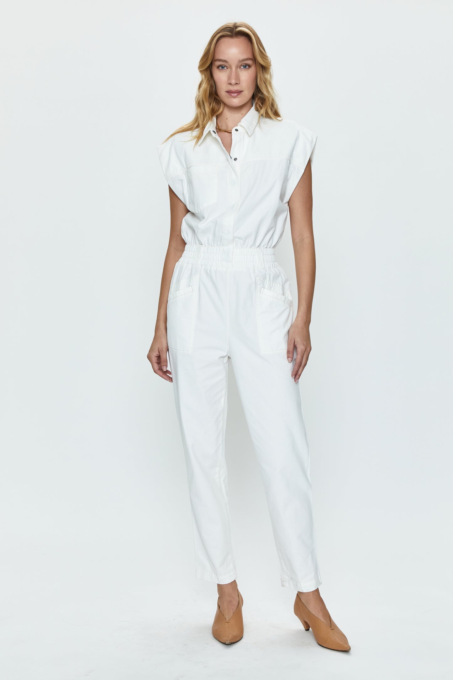 Rosie Jumpsuit - Porcelain