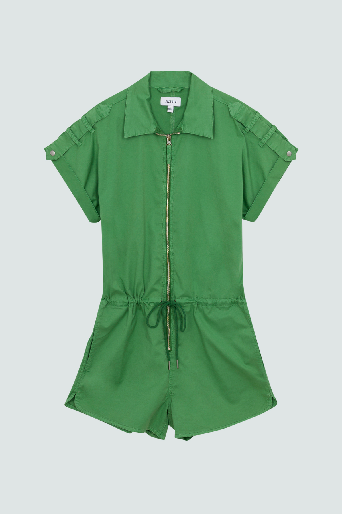 Meg Zip Front Romper - Avocado