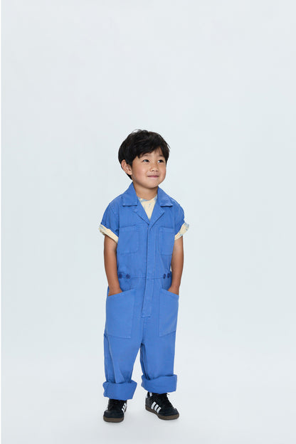 Little Grover Playsuit - Ocean Blue