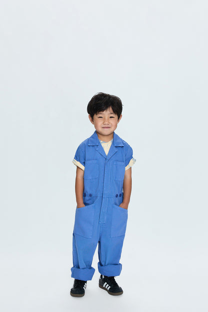 Little Grover Playsuit - Ocean Blue