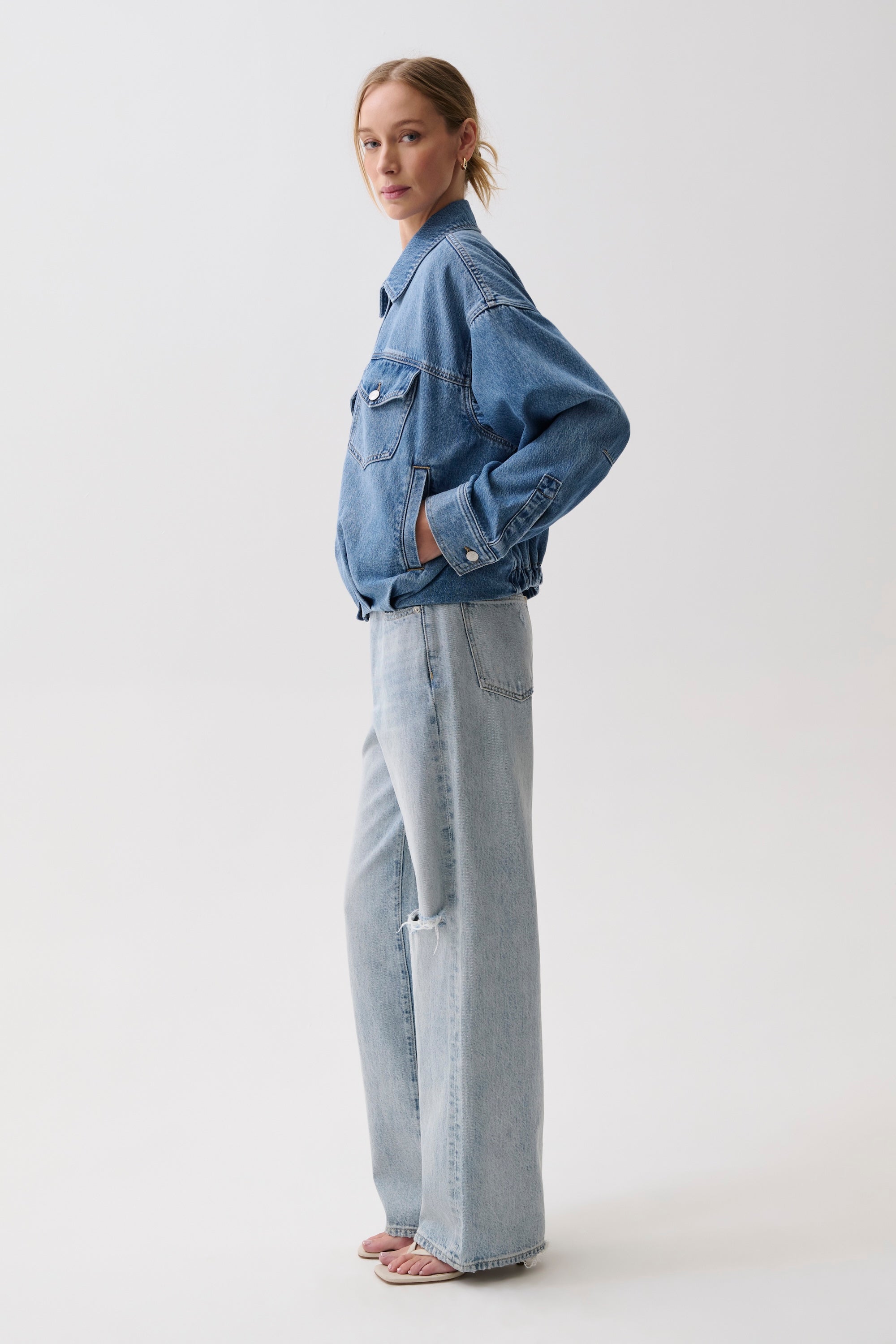 Bibi Blouson Trucker Jacket - Heartfelt – Pistola Denim