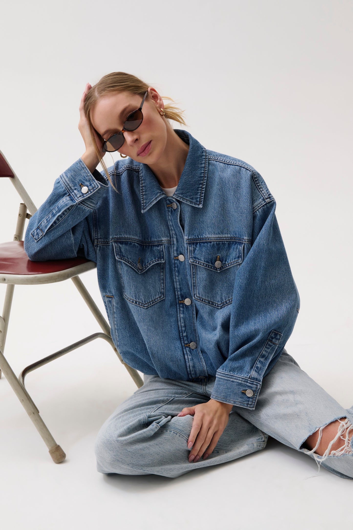 Bibi Blouson Trucker Jacket - Heartfelt
