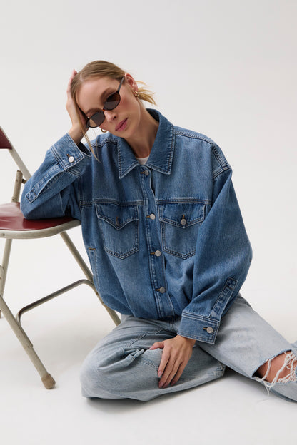Bibi Blouson Trucker Jacket - Heartfelt