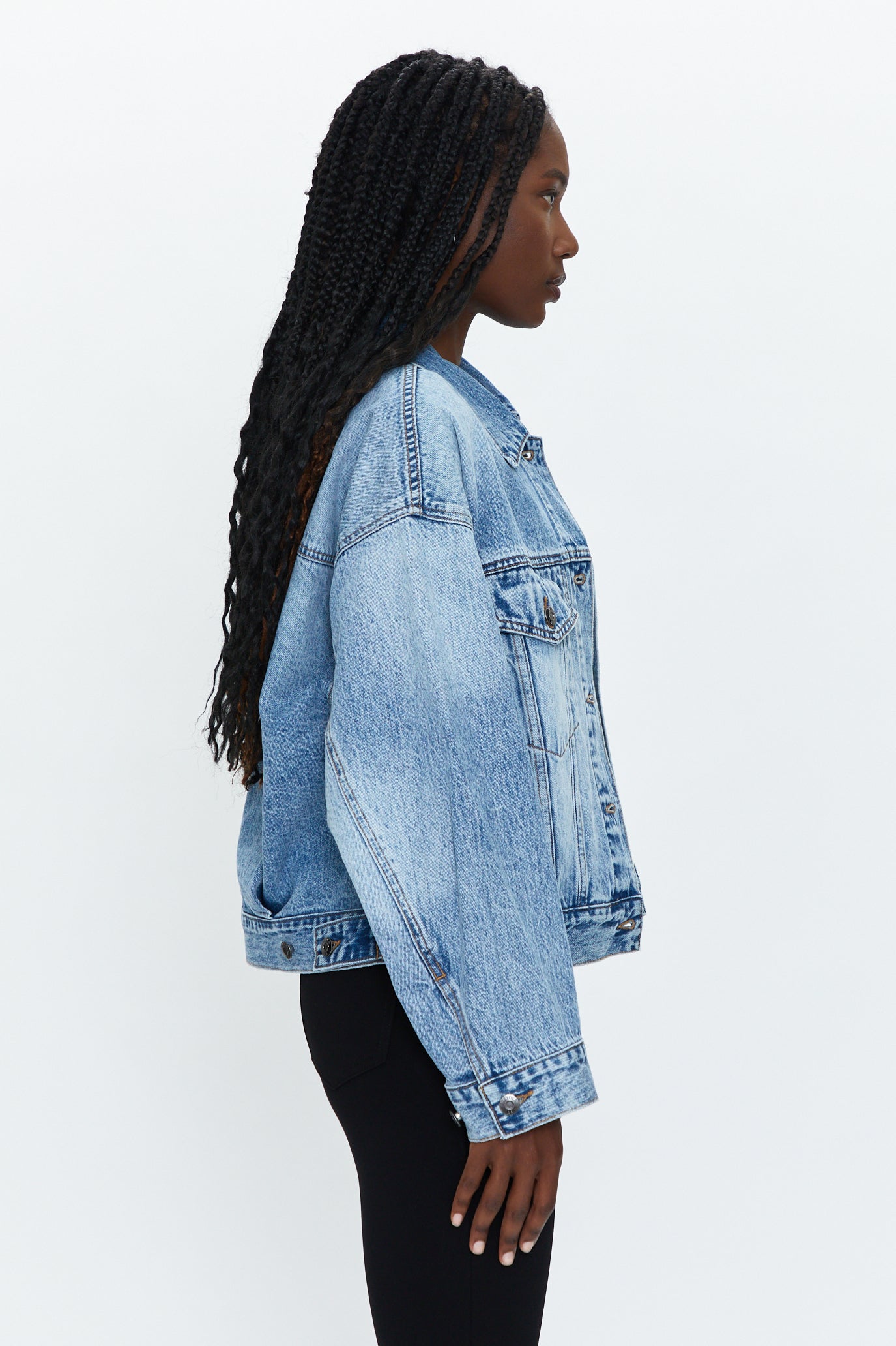 Margot Oversized Denim Jacket - Dover
