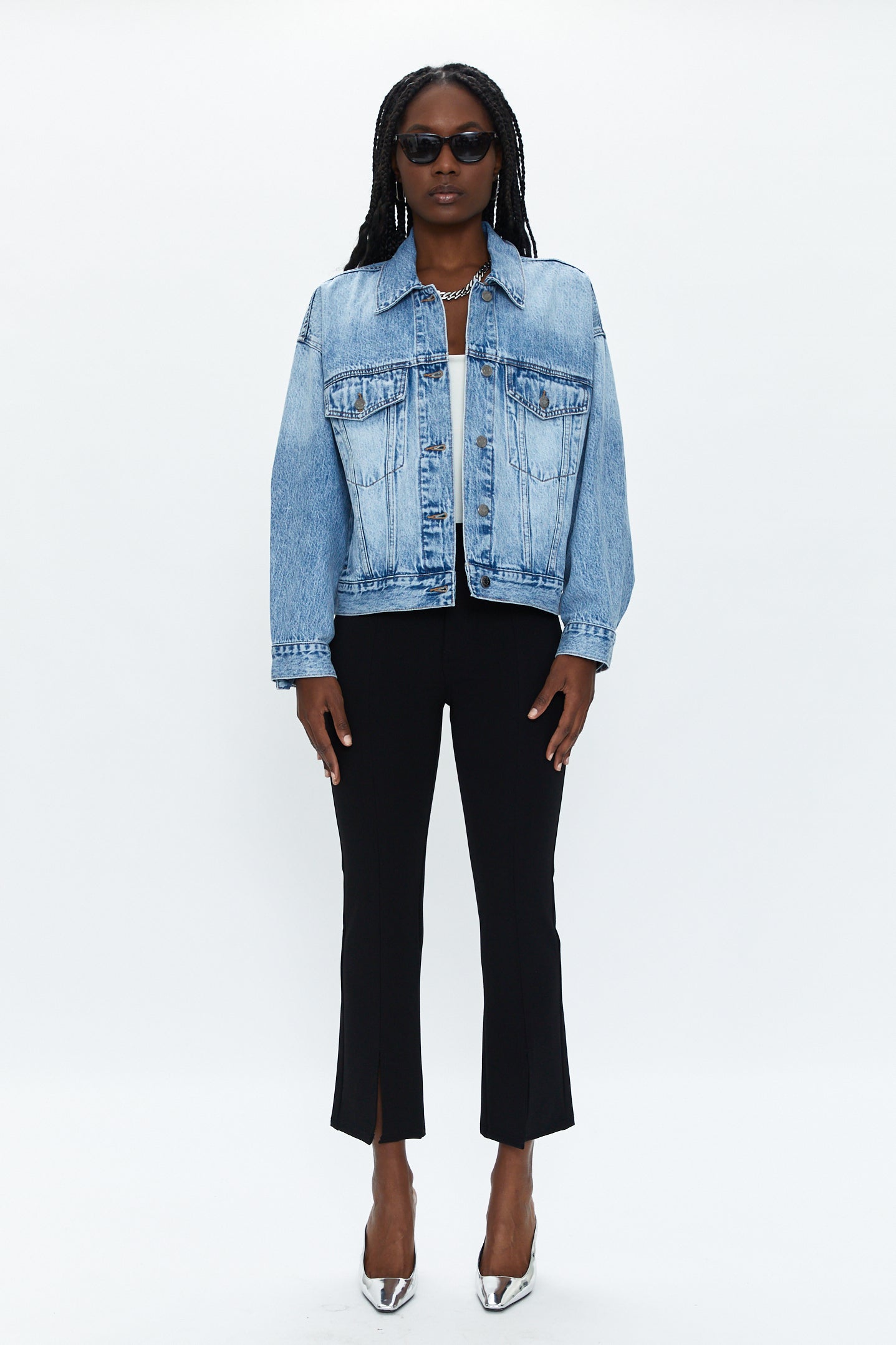 Margot Oversized Denim Jacket - Dover