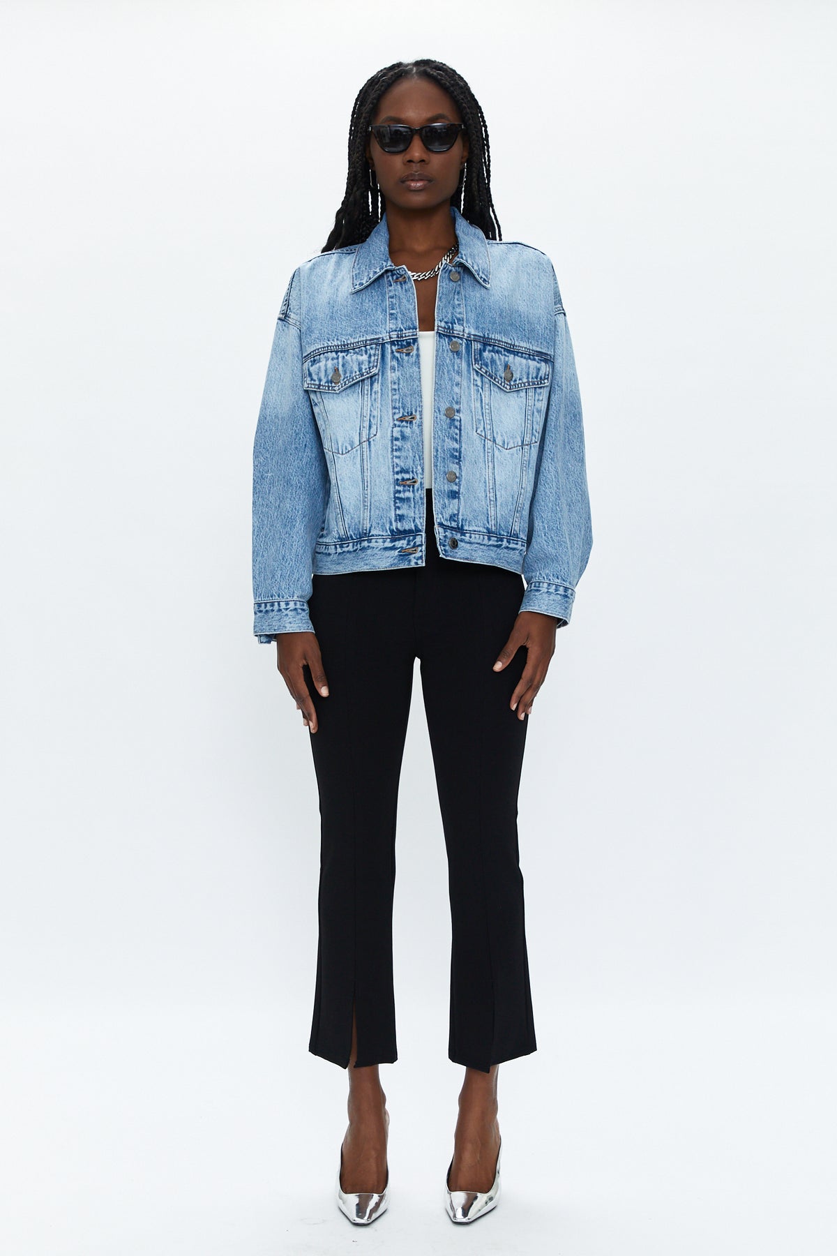 Margot Oversized Denim Jacket - Dover