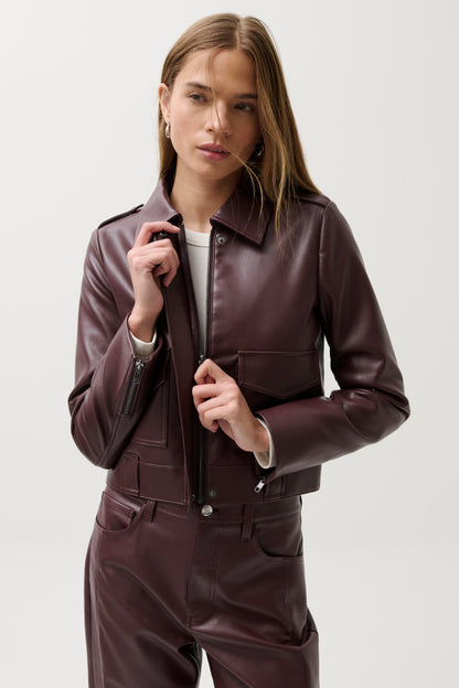 Bex Shrunken Jacket - Cabernet