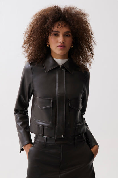 Bex Shrunken Jacket - French Roast
