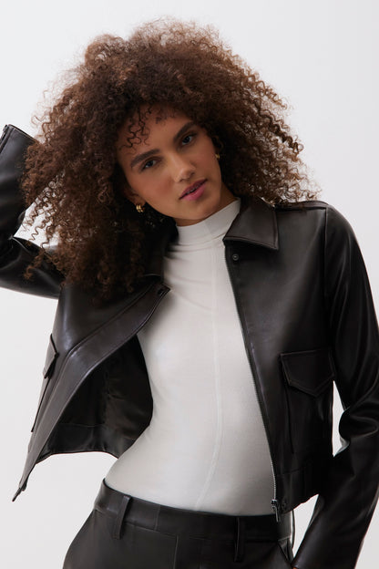 Bex Shrunken Jacket - French Roast