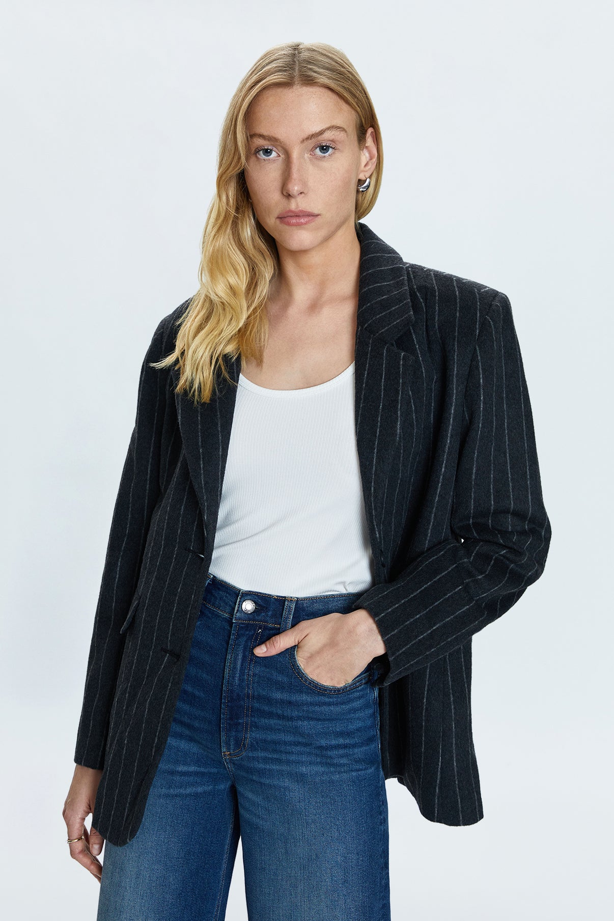 JANE TAILORED BLAZER - BLACK