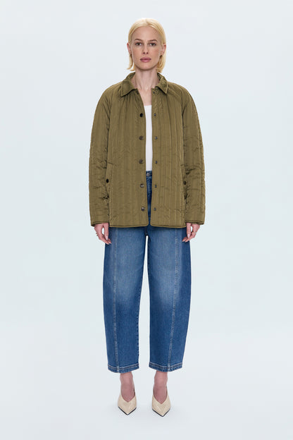 Sawyer Quilted Barn Jacket - Olive