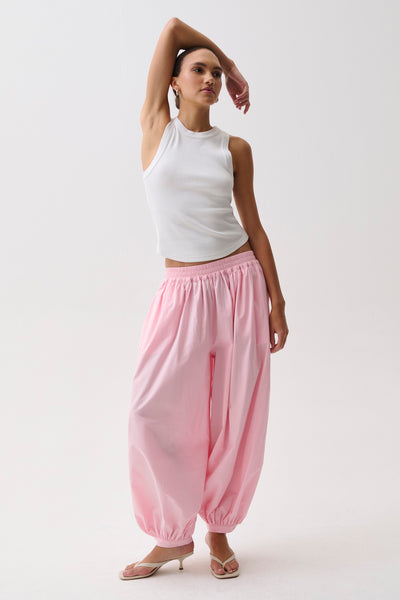 Liya Poplin Balloon Pant - Rosette – Pistola Denim