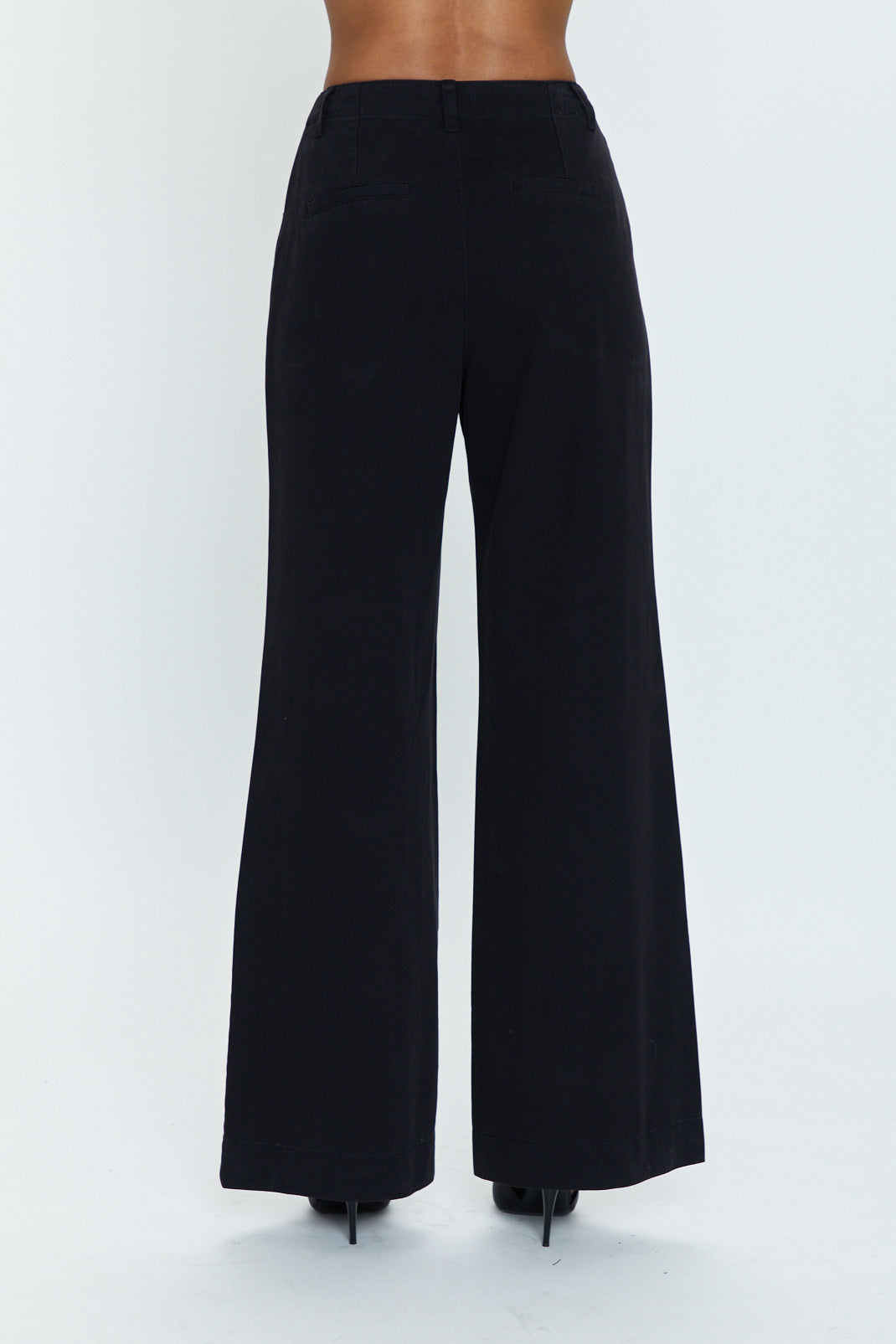 Jasmine High Rise Wide Leg Trouser - Black