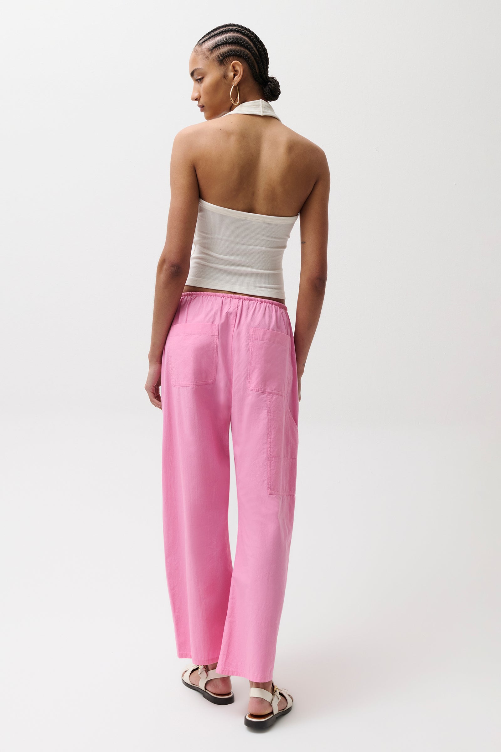 Theo Poplin Pant - Azalea – Pistola Denim