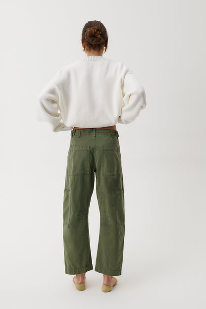 Sabrina Curved Utility Pants - Meadow