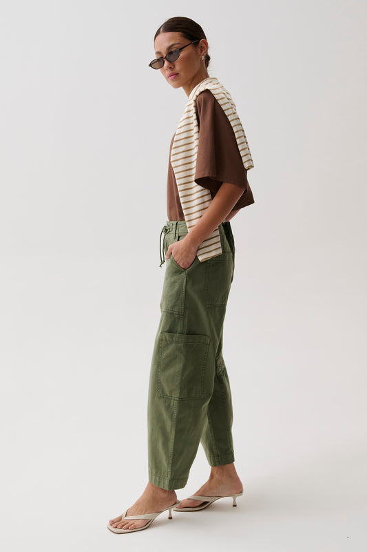PETITE Sabrina Curved Utility Pants - Meadow