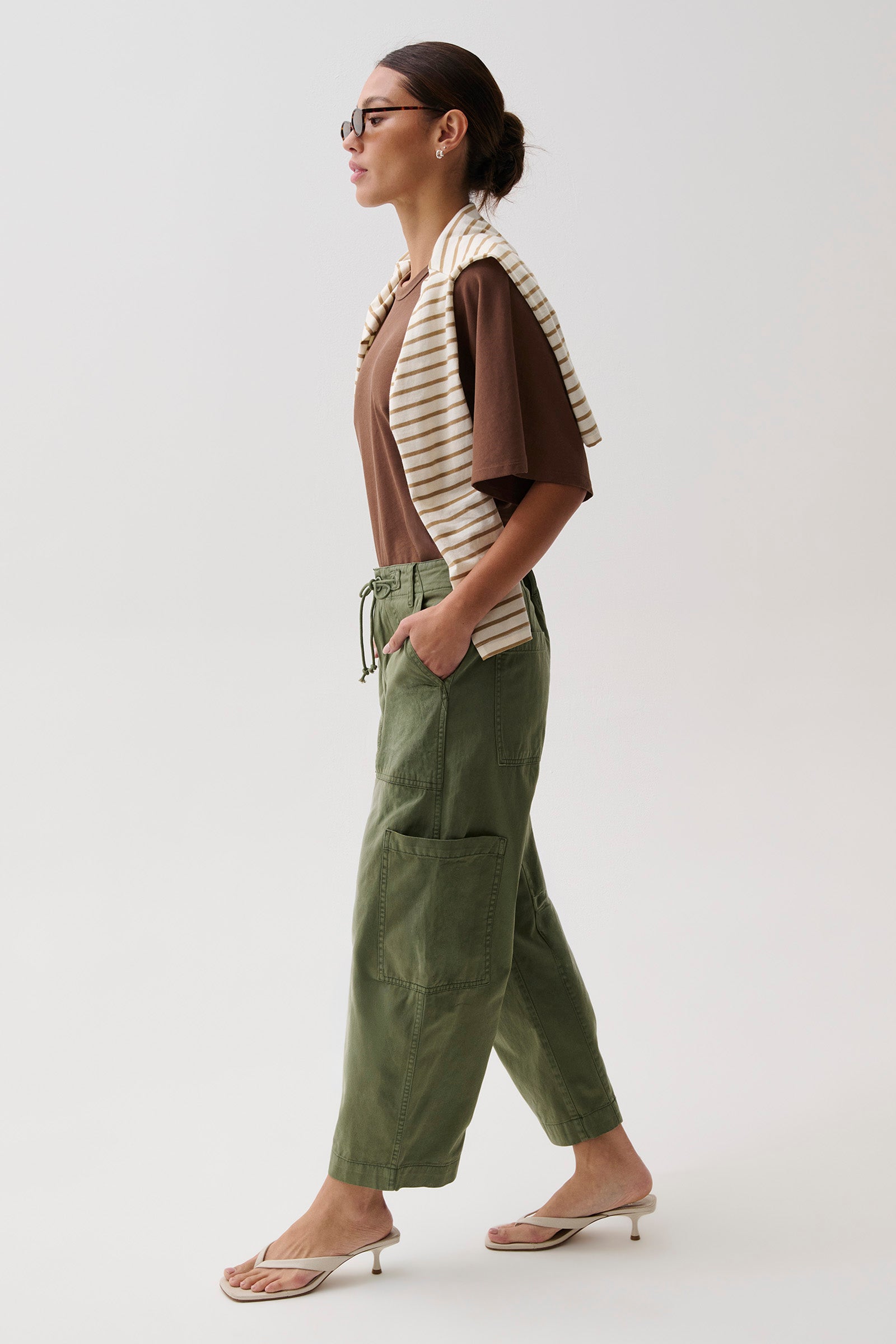 PETITE Sabrina Curved Utility Pants - Meadow – Pistola Denim