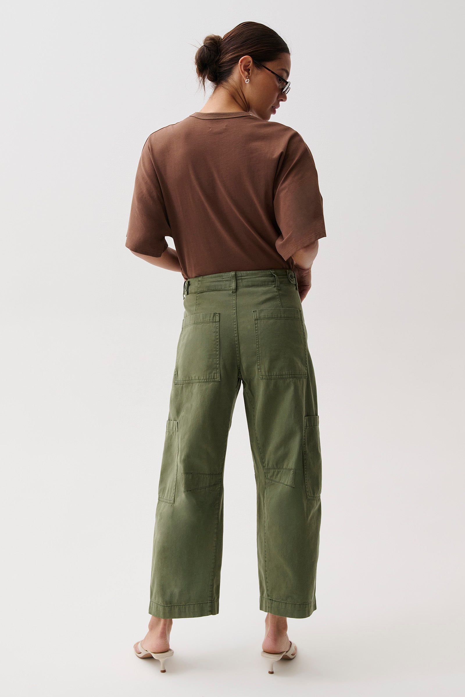 PETITE Sabrina Curved Utility Pants - Meadow – Pistola Denim