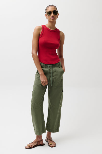 Sabrina Curved Utility Pants - Meadow