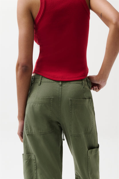 Sabrina Curved Utility Pants - Meadow