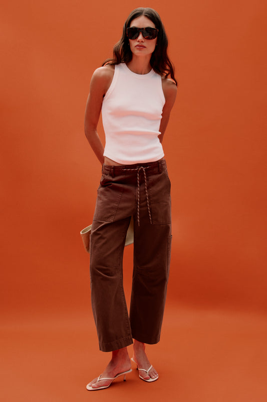Sabrina Curved Utility Pants - Lindt