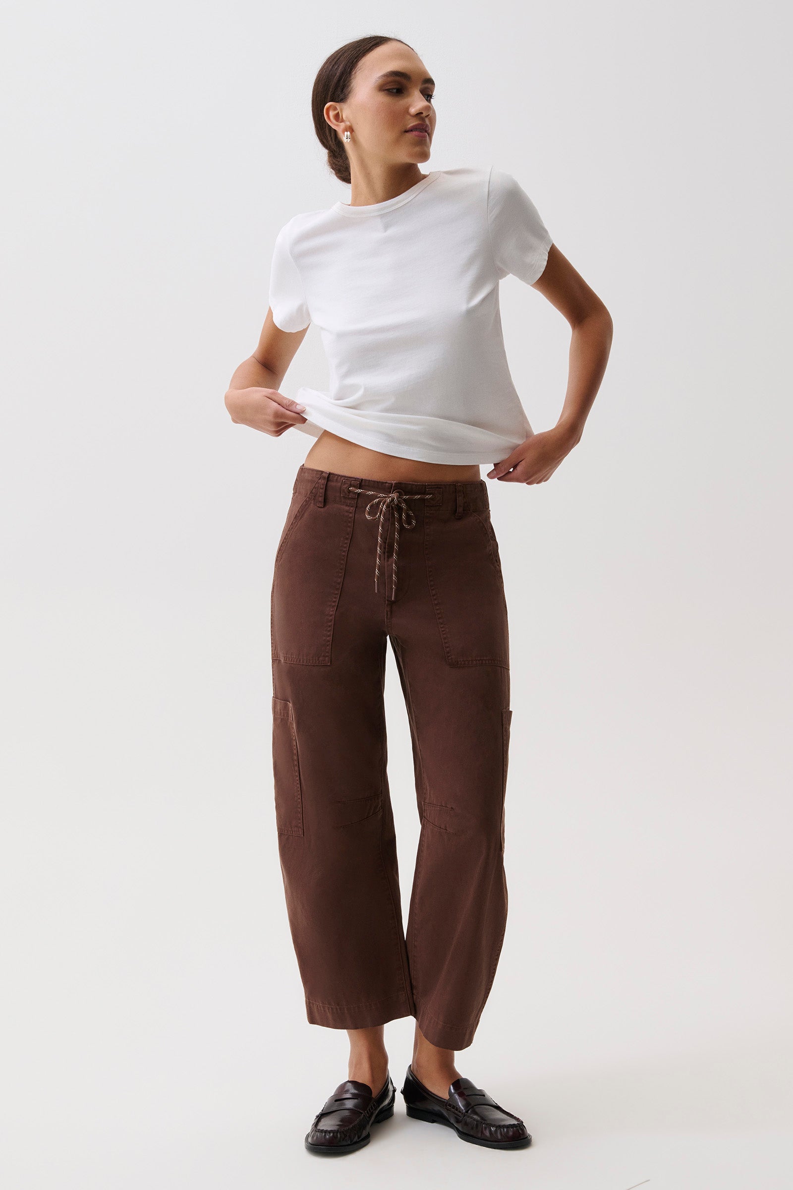 PETITE Sabrina Curved Utility Pant - Lindt