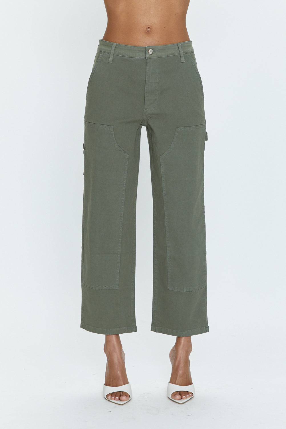 Ashton Straight Leg Utility Pant - Wild Fern