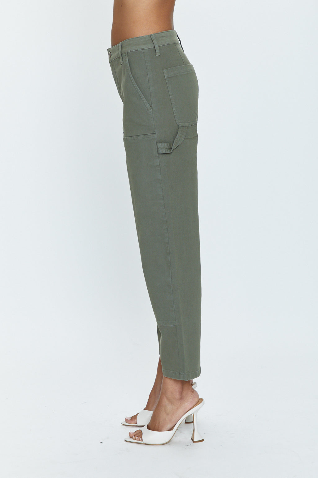 Ashton Straight Leg Utility Pant - Wild Fern