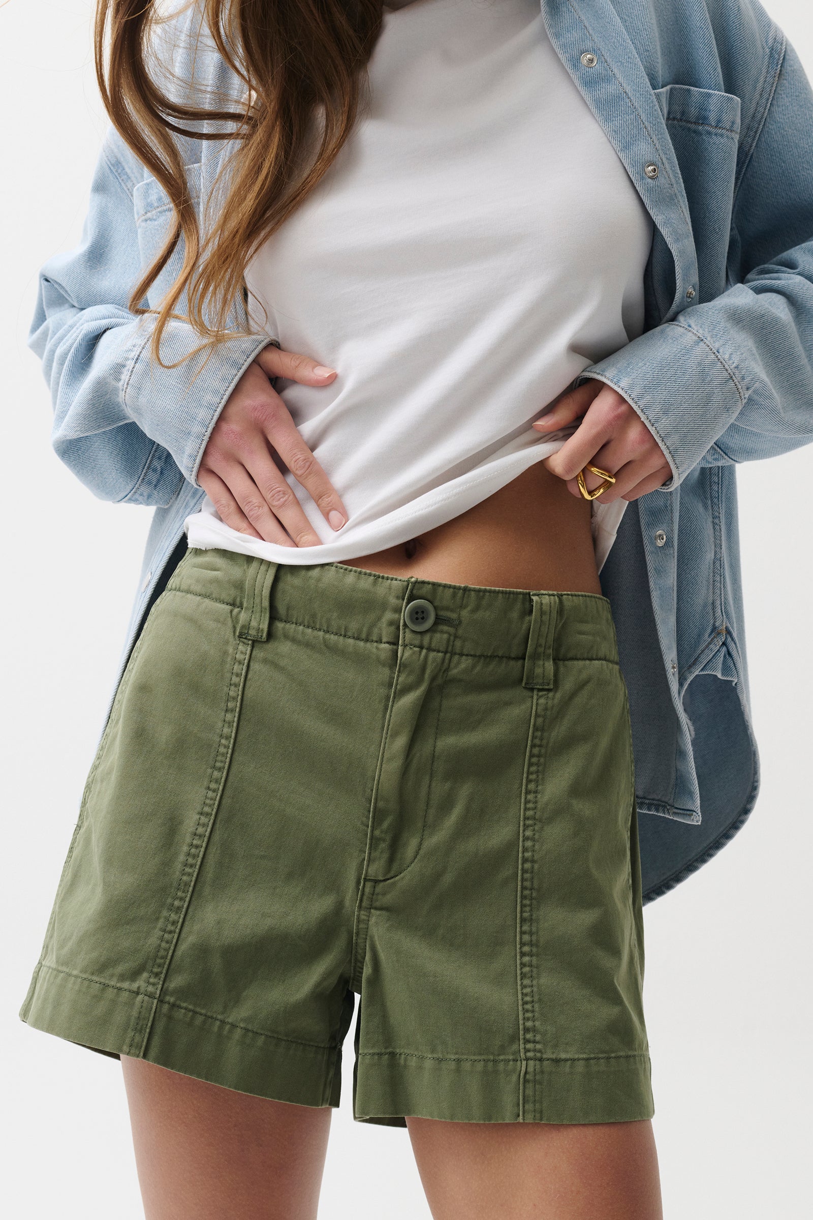 Mason Relaxed Utility Short - Meadow – Pistola Denim