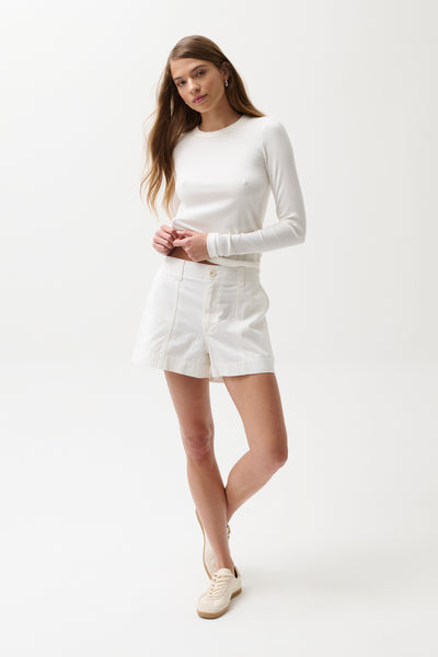 Mason Relaxed Utility Short - White – Pistola Denim