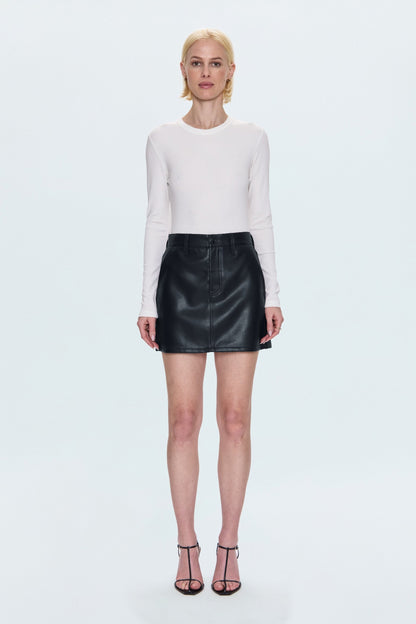 Skye Utility High Rise Mini Skirt - Slate Black