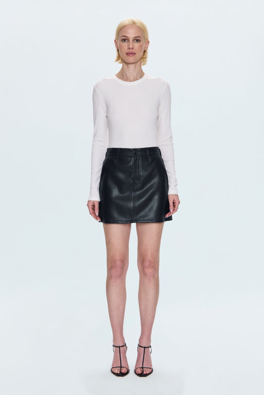 Skye Utility High Rise Mini Skirt - Slate Black
