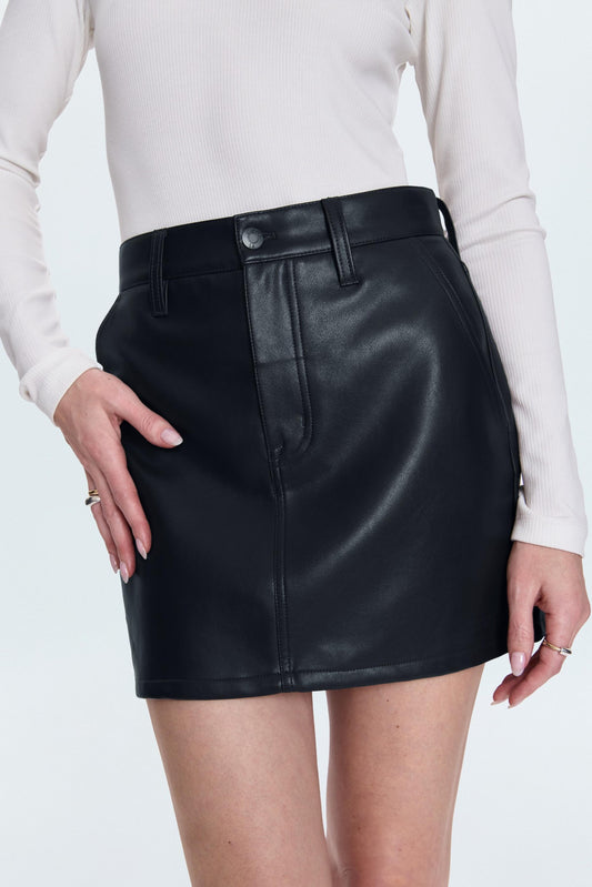 Skye Utility High Rise Mini Skirt - Slate Black