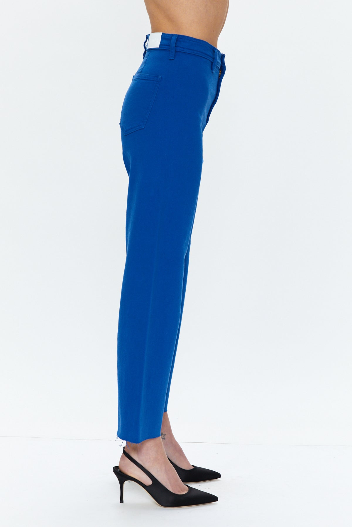 Penny High Rise Wide Leg Crop - Cobalt