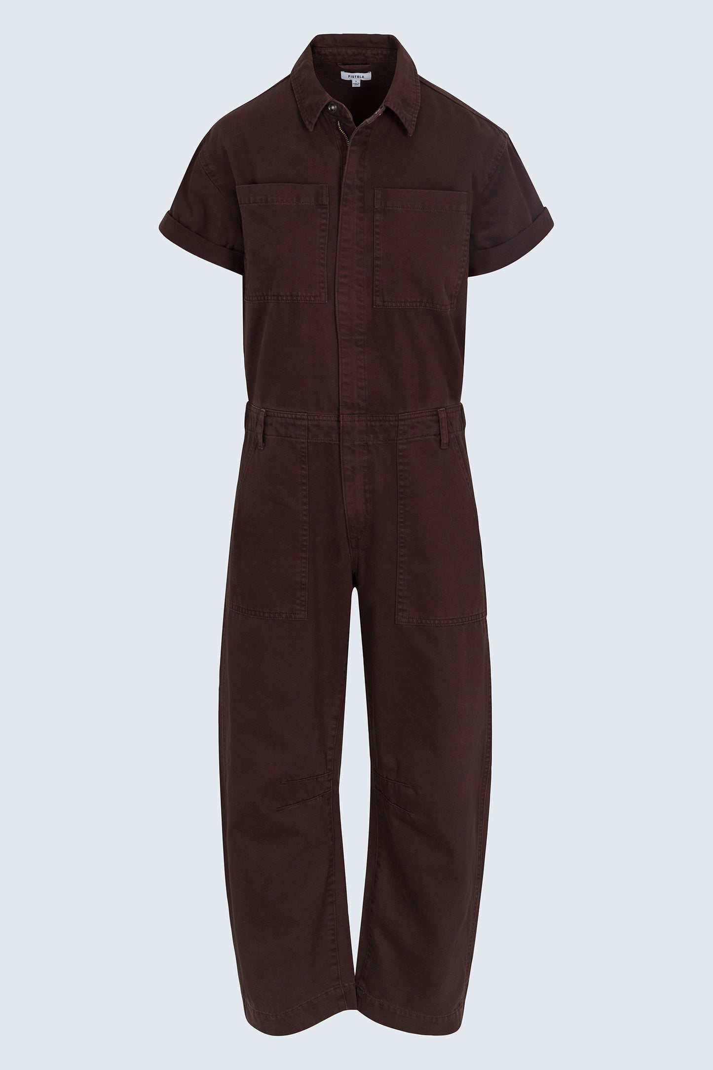 Cruz Barrel Leg Jumpsuit- Mocha