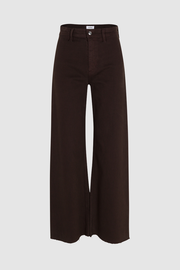 PETITE Penny High Rise Wide Leg Jean - Mocha