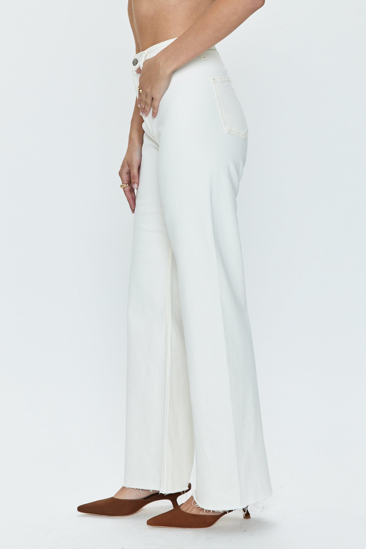 Penny High Rise Wide Leg - Sand