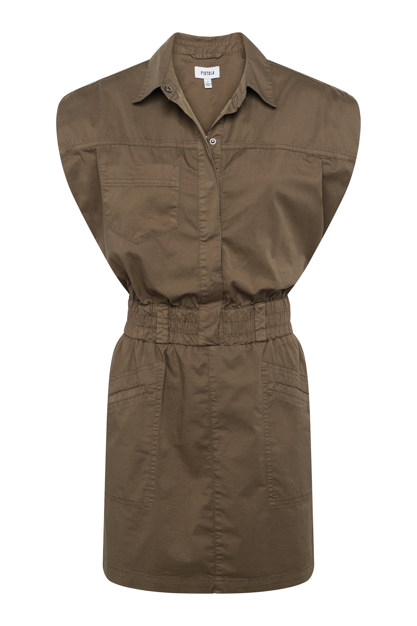 Rosie Mini Dress - Dark Olive