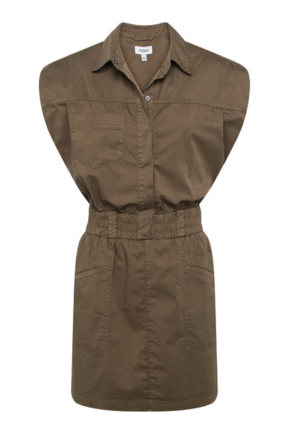 Rosie Mini Dress - Dark Olive