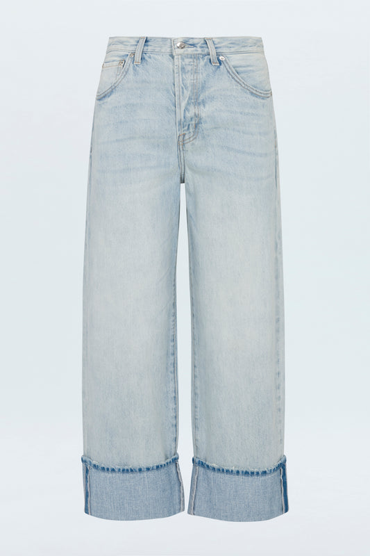 PETITE Ryder High Rise Cuffed Jean - Sunrise