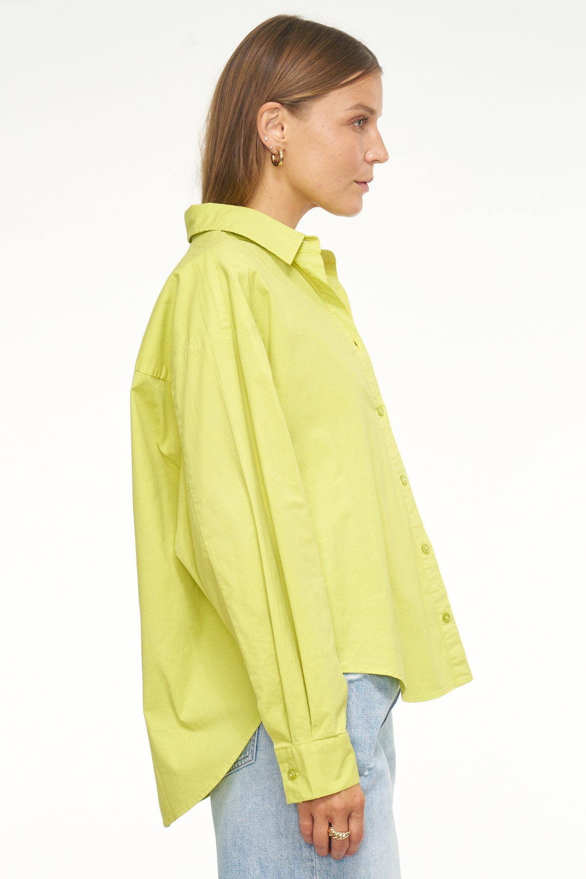Sloane Oversized Button Down Shirt - Margarita