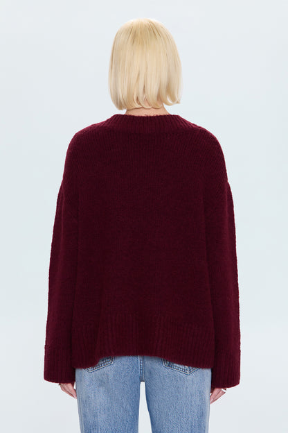Talia Sweater - Claret