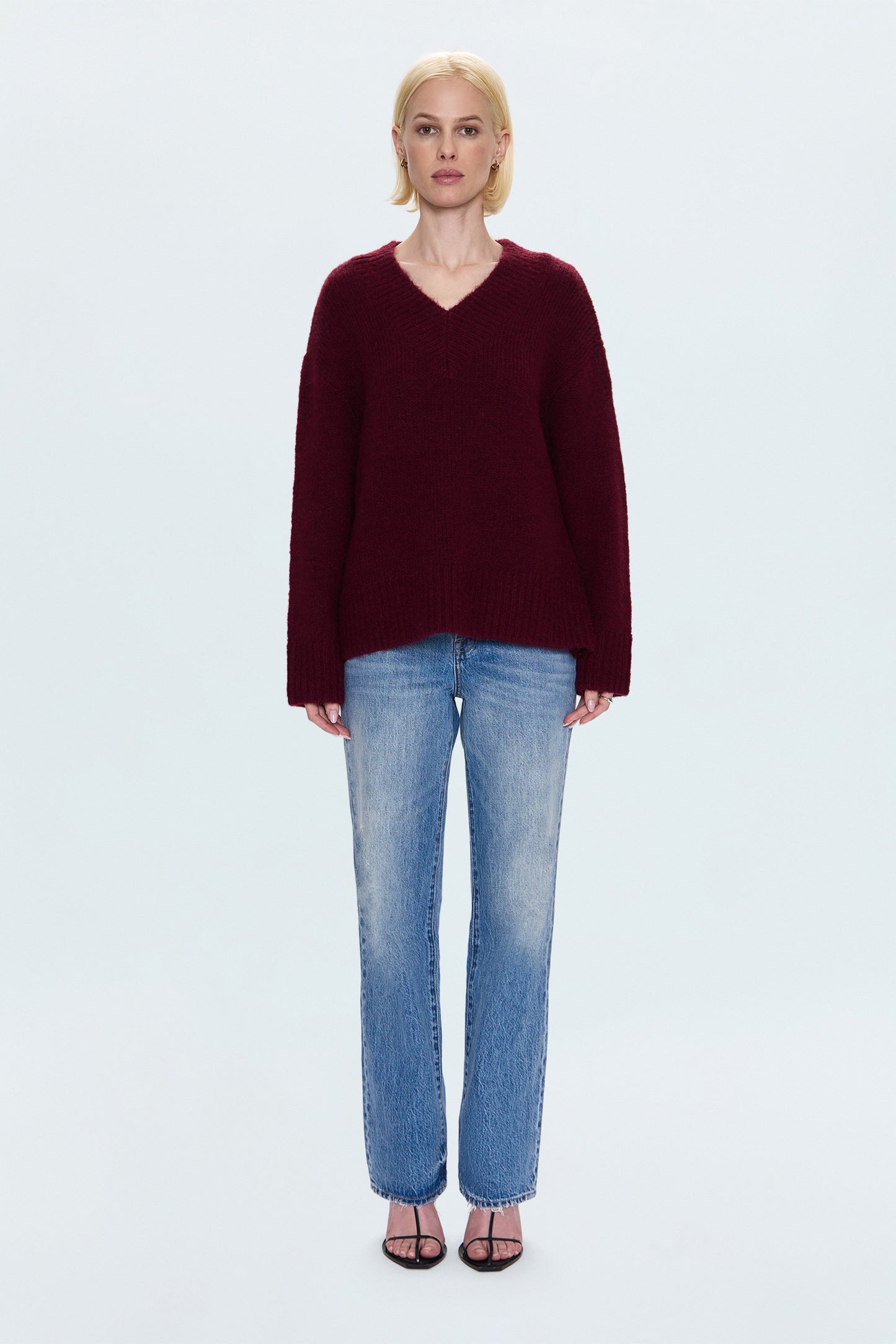 Talia Sweater - Claret