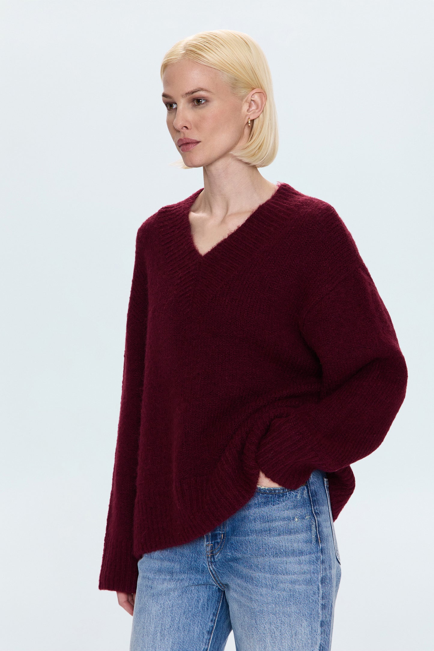Talia Sweater - Claret