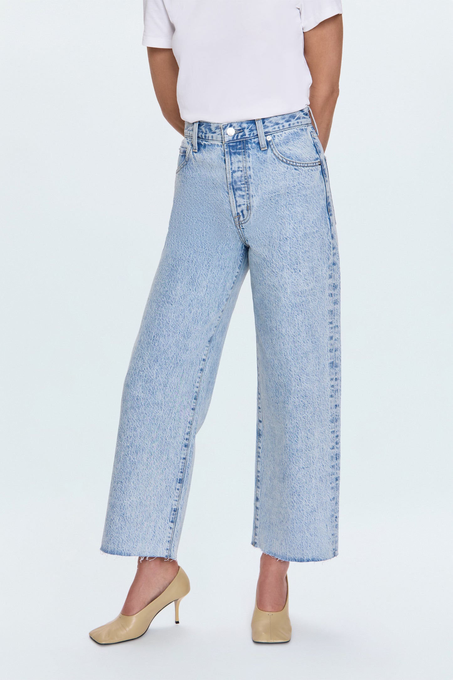 Pistola Tate High Rise Bowed Wide Leg Jean - Modena high rise wide leg jeans
