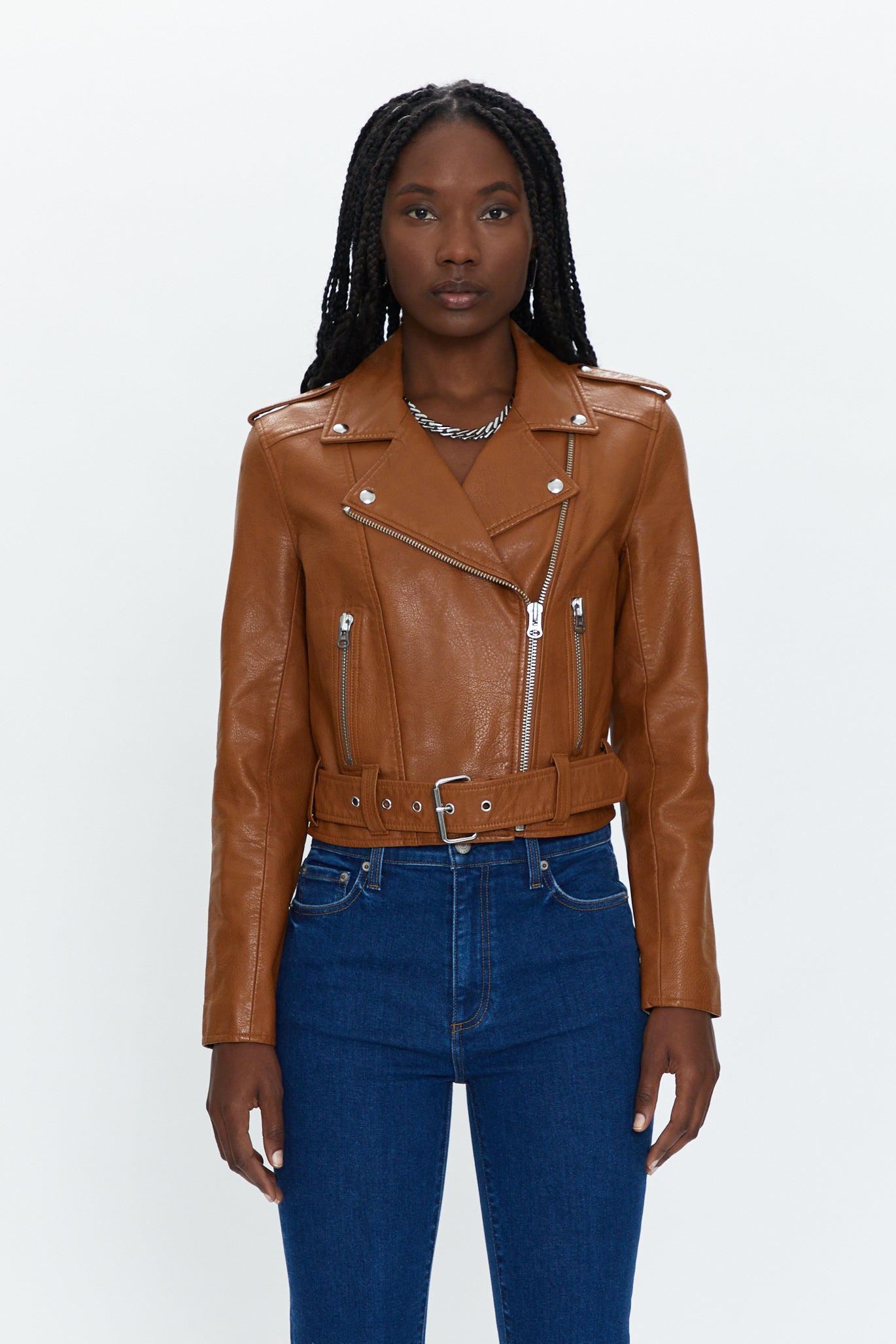 Tracy Moto Jacket - Cognac